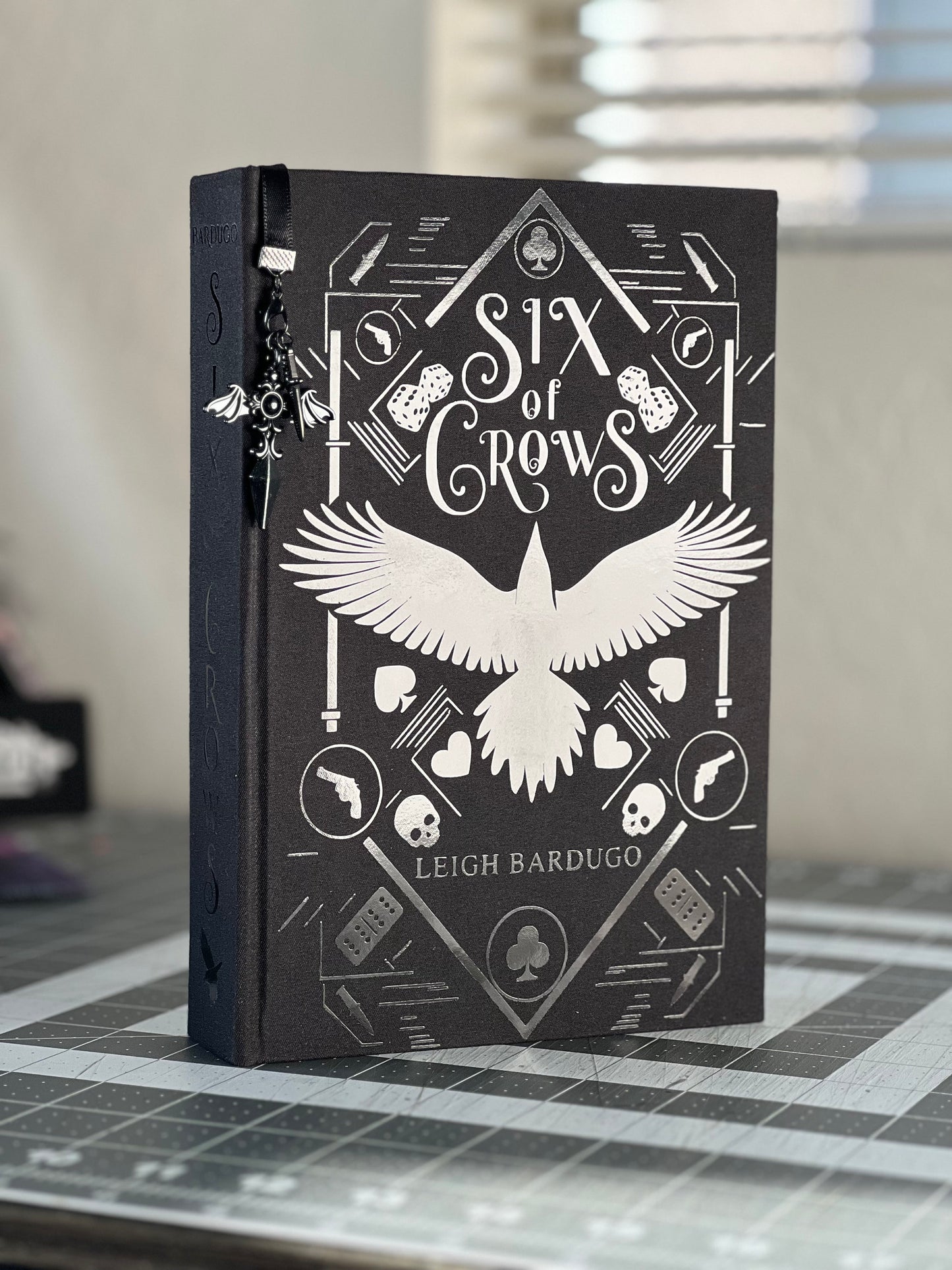 The Six of Crows Darkened Duology Handcrafted Rebound Rebind Hardcover by Leigh Bardugo