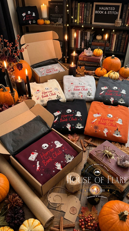 Horror Book Club - Embroidered Unisex Sweater