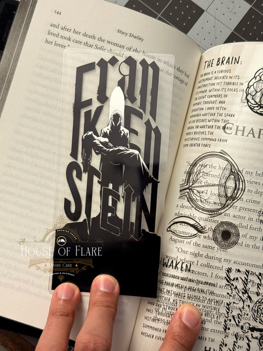 Frankenstein | Distressed Transparent Bookmark