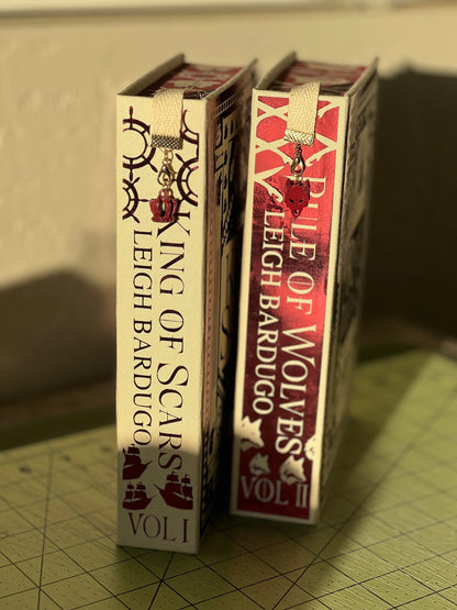 King of Scars & Rule of Wolves by Leigh Bardugo Handcrafted Rebounded Hardcover Special Edition Rebind