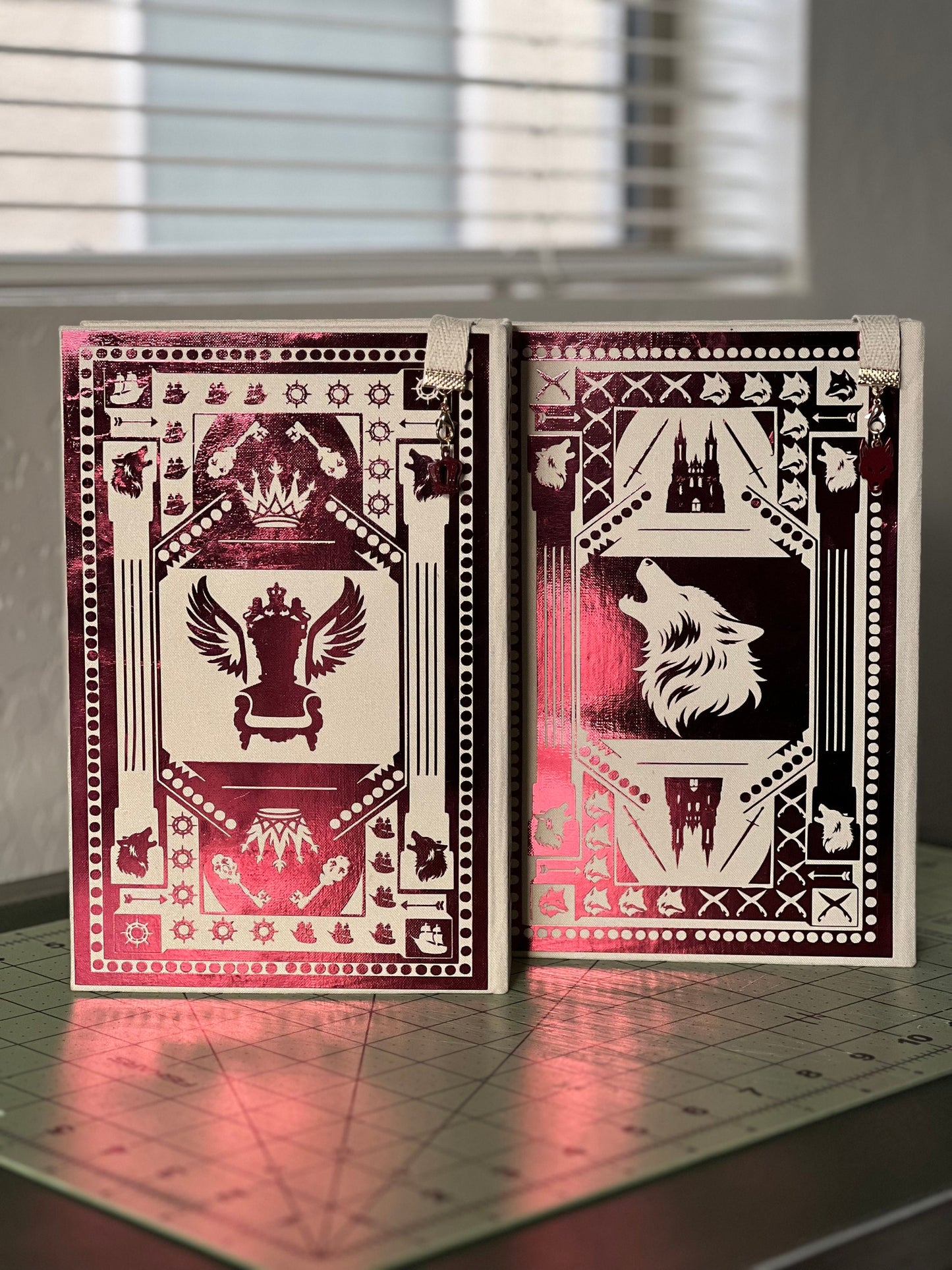 King of Scars & Rule of Wolves by Leigh Bardugo Handcrafted Rebounded Hardcover Special Edition Rebind