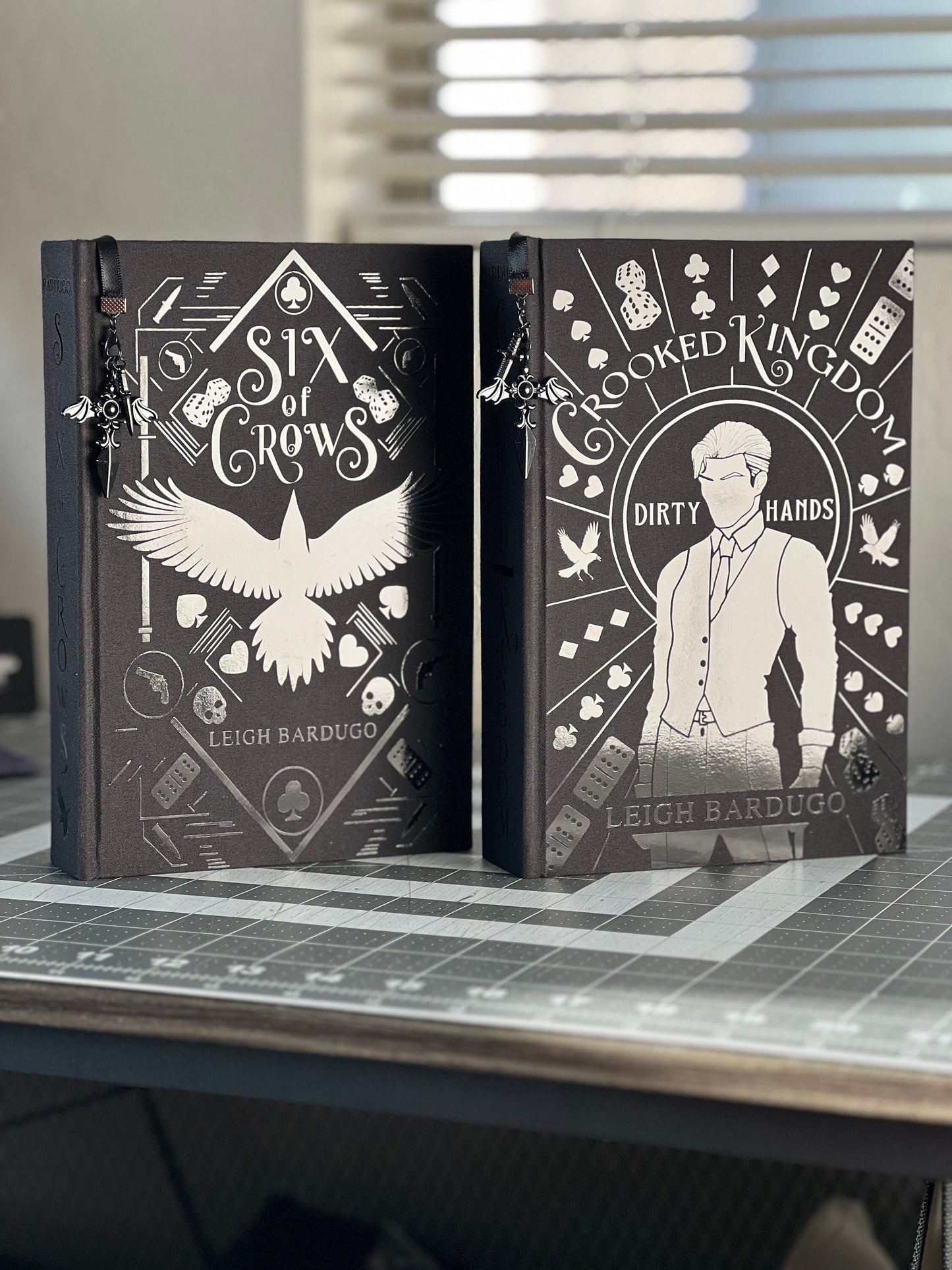 The Six of Crows Darkened Duology (NO SLIPCASE) Handcrafted Rebound Rebind Hardcover by Leigh Bardugo
