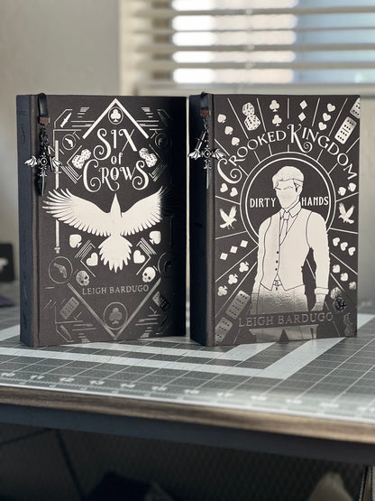 The Six of Crows Darkened Duology (NO SLIPCASE) Handcrafted Rebound Rebind Hardcover by Leigh Bardugo