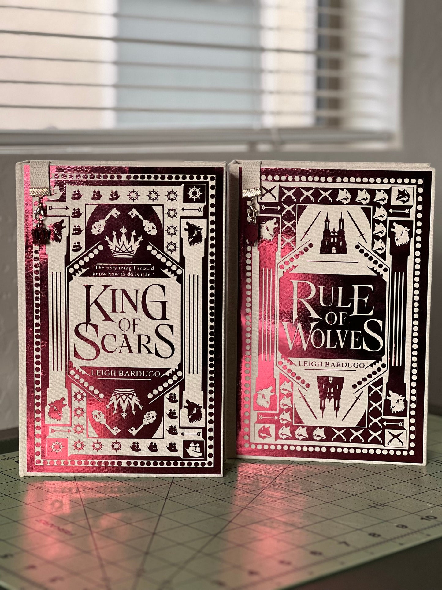 King of Scars & Rule of Wolves by Leigh Bardugo Handcrafted Rebounded Hardcover Special Edition Rebind