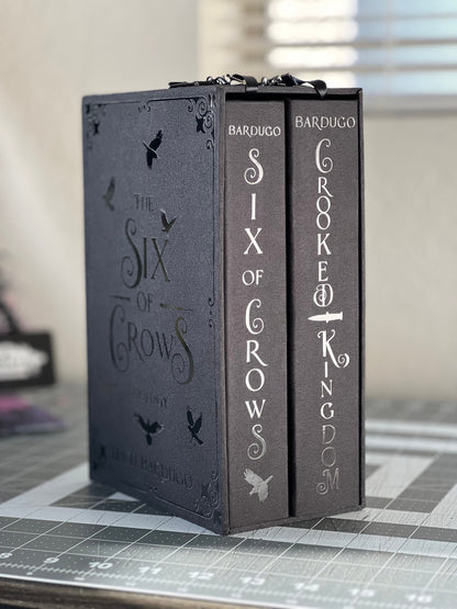 The Six of Crows Darkened Duology Handcrafted Rebound Rebind Hardcover by Leigh Bardugo