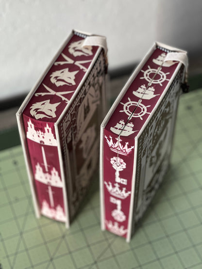 King of Scars & Rule of Wolves by Leigh Bardugo Handcrafted Rebounded Hardcover Special Edition Rebind