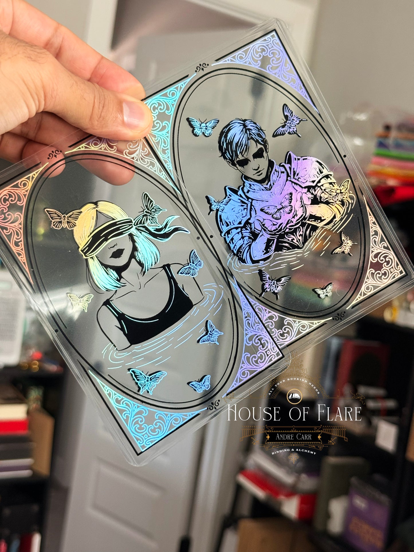 Bartholomew | Holographic Transparent Bookmarks