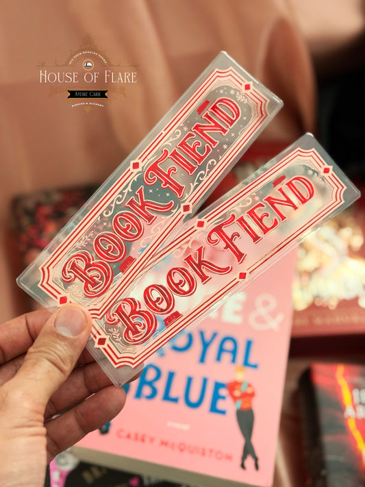 Book Fiend | Transparent Bookmarks