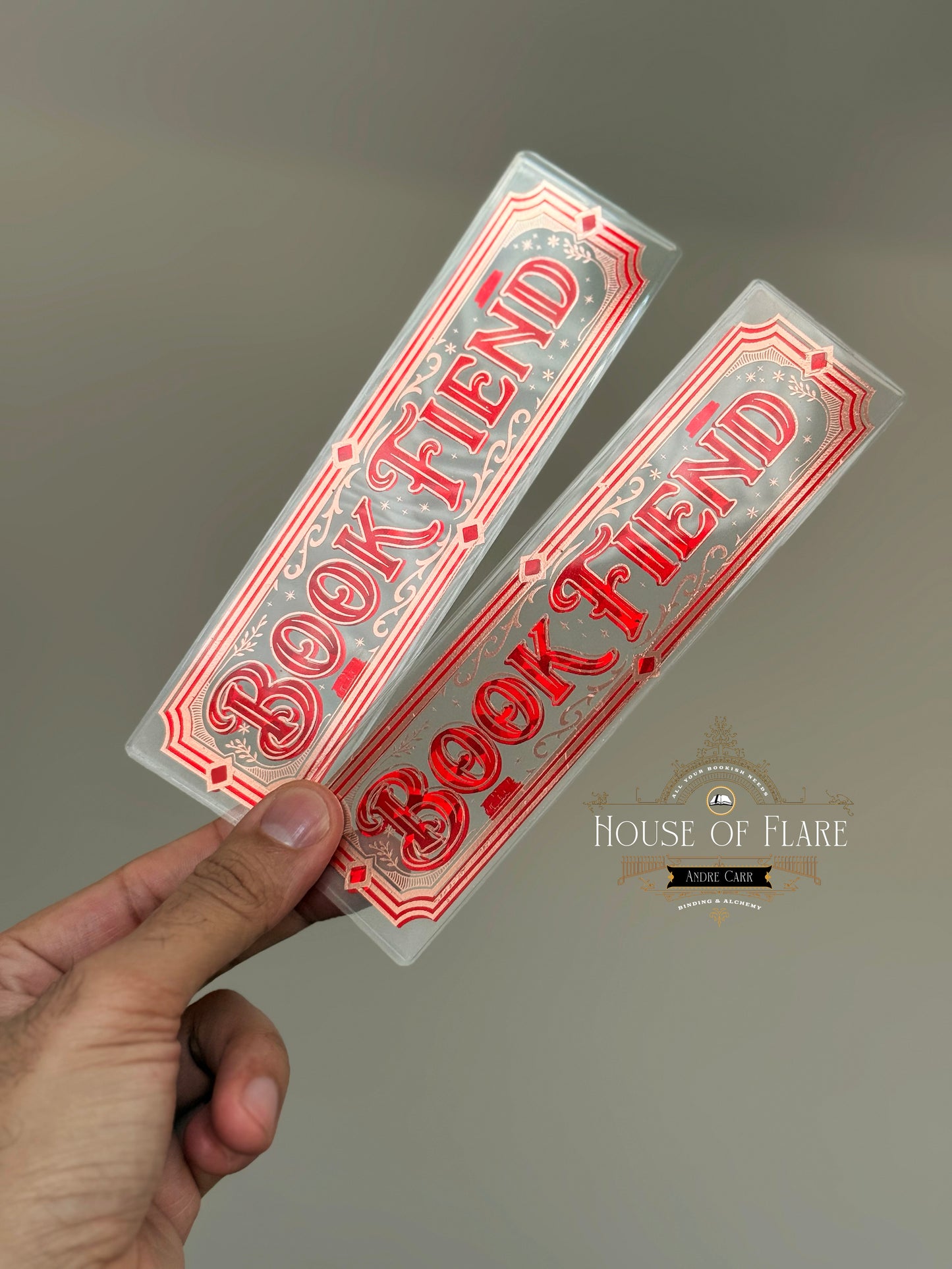 Book Fiend | Transparent Bookmarks