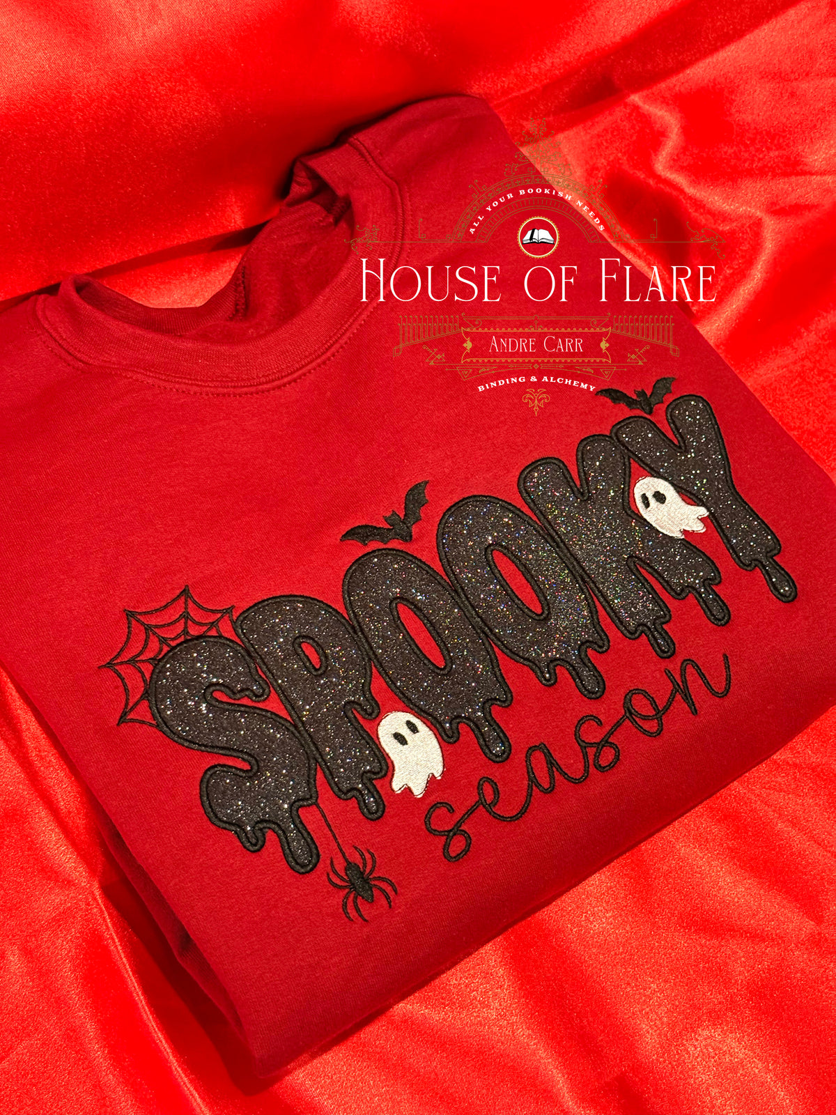 Spooky Season - Embroidered Appliqué Unisex Sweater