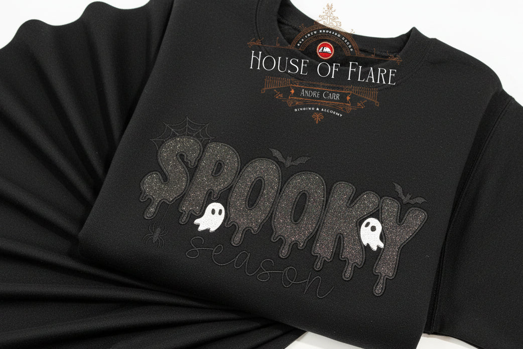 Spooky Season - Embroidered Appliqué Unisex Sweater