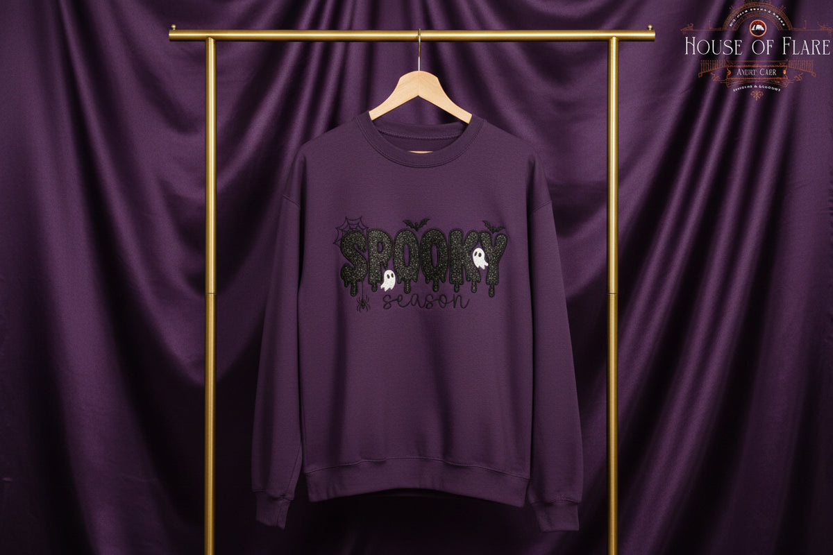 Spooky Season - Embroidered Appliqué Unisex Sweater