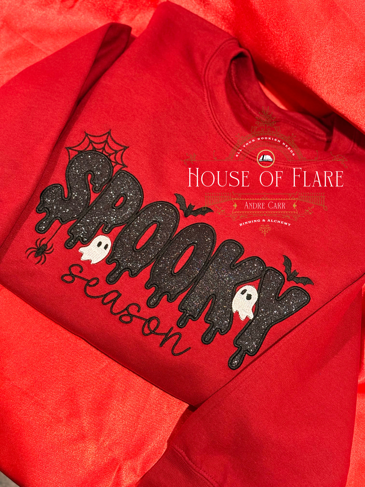 Spooky Season - Embroidered Appliqué Unisex Sweater