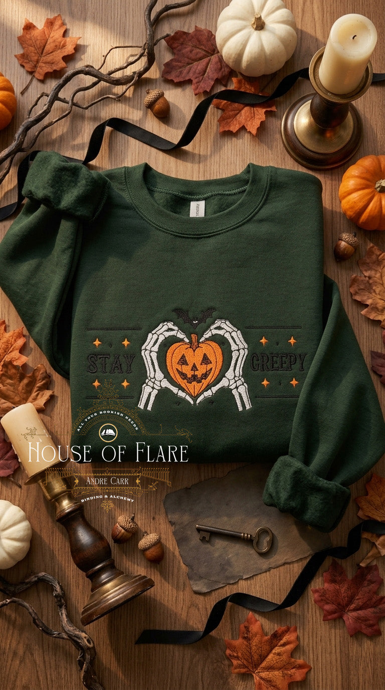 Stay Creepy - Embroidered Unisex Sweater