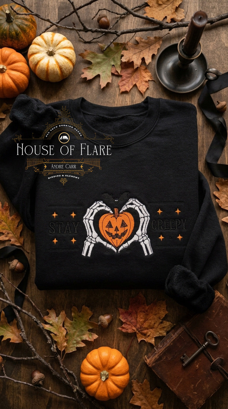 Stay Creepy - Embroidered Unisex Sweater