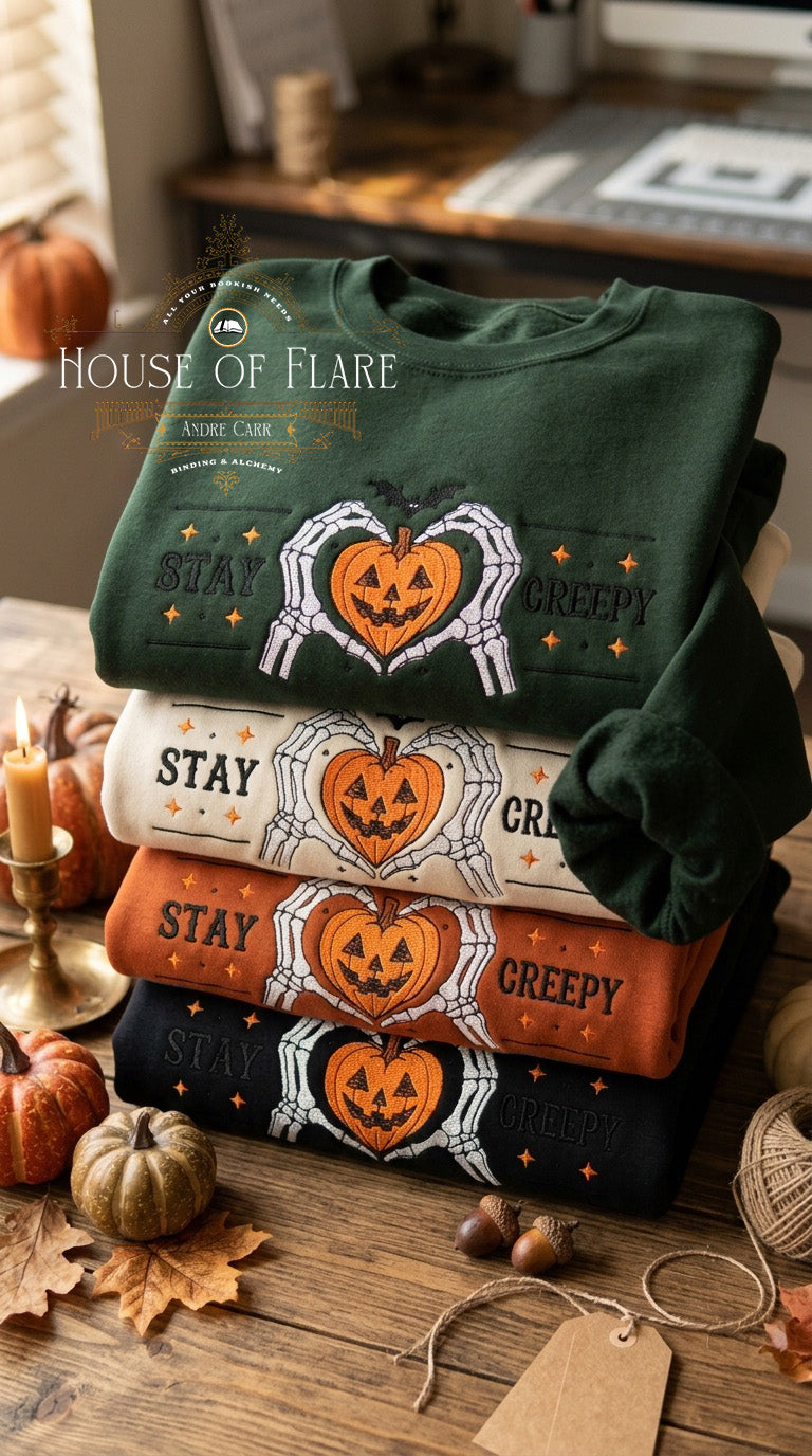 Stay Creepy - Embroidered Unisex Sweater