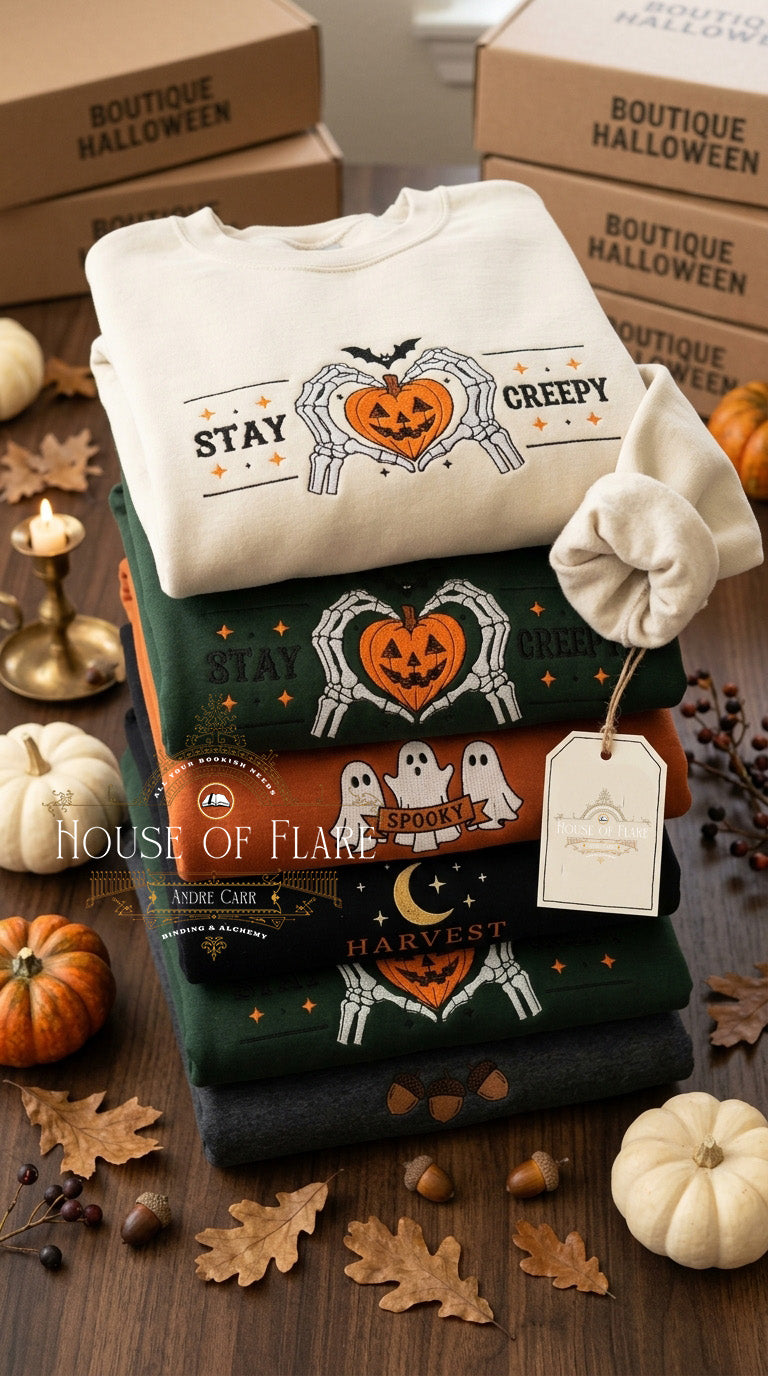 Stay Creepy - Embroidered Unisex Sweater