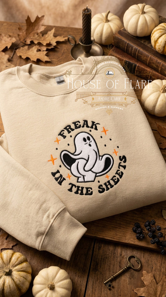 Freak in the Sheets - Embroidered Applique Unisex Sweater