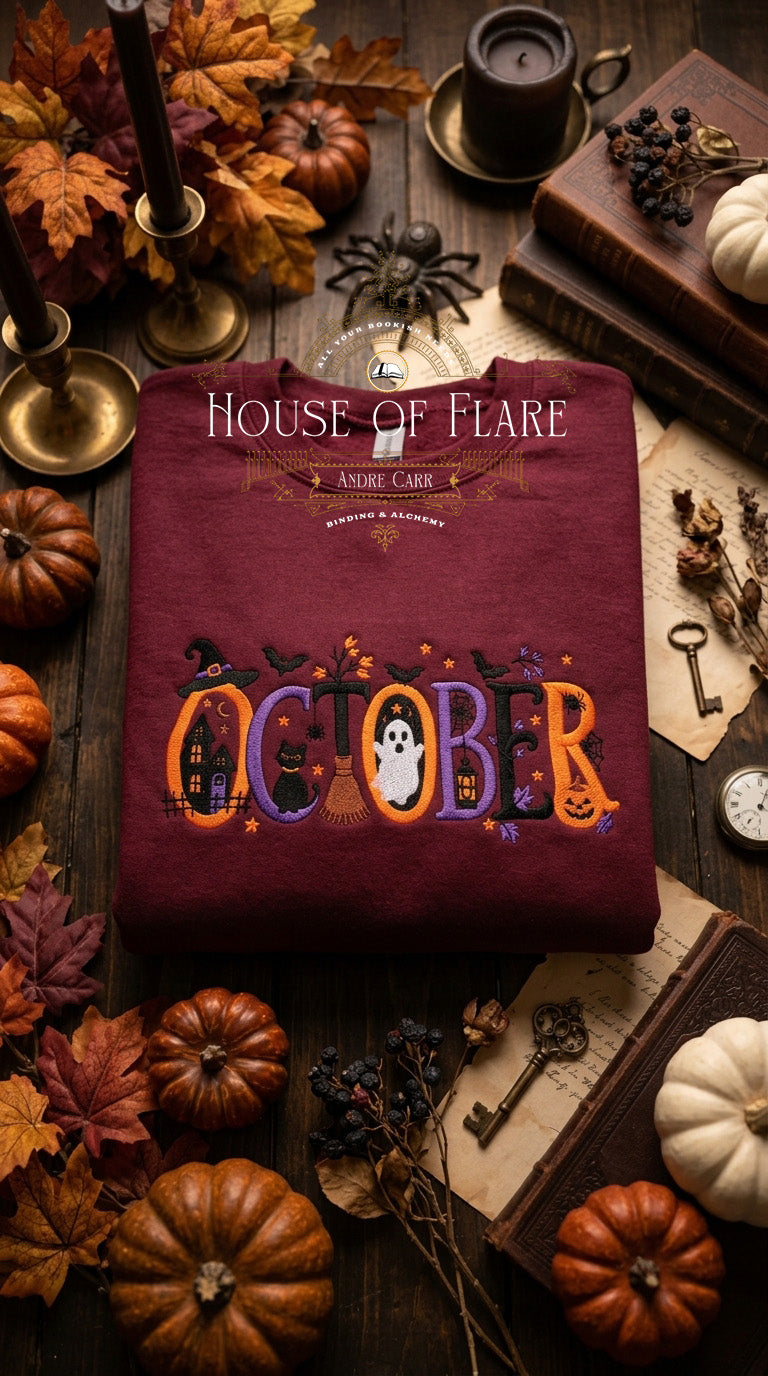 October Spooky - Embroidered Unisex Sweater