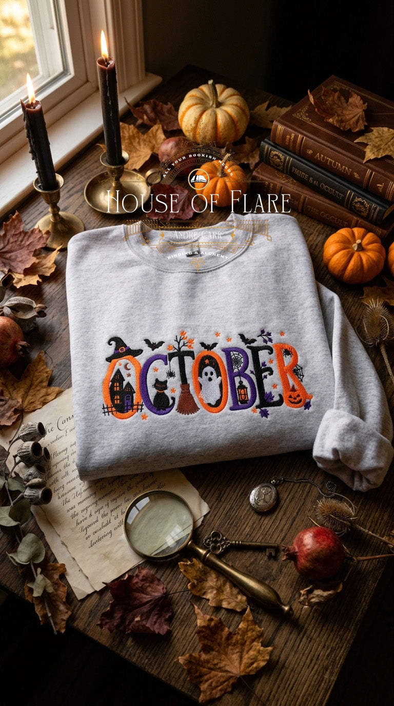 October Spooky - Embroidered Unisex Sweater