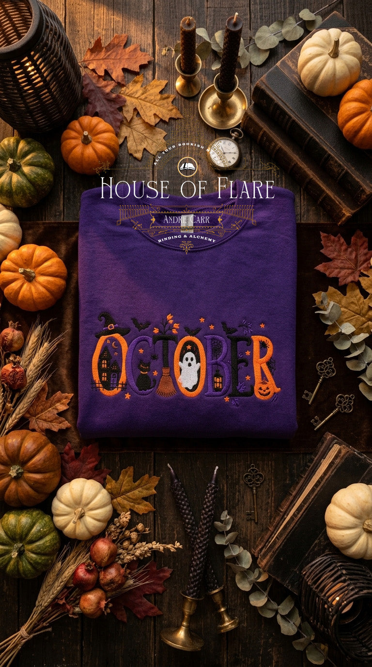 October Spooky - Embroidered Unisex Sweater
