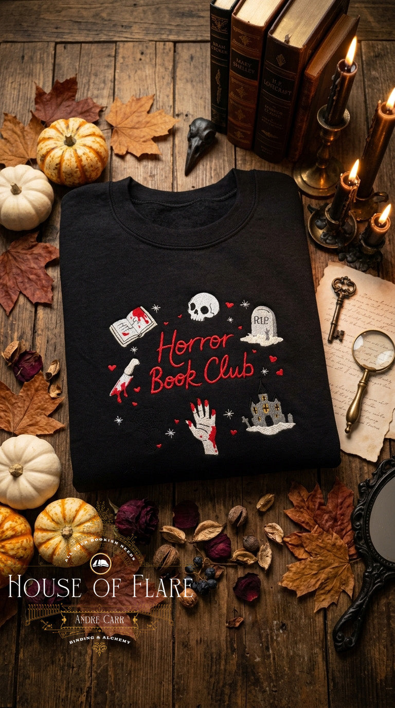 Horror Book Club - Embroidered Unisex Sweater