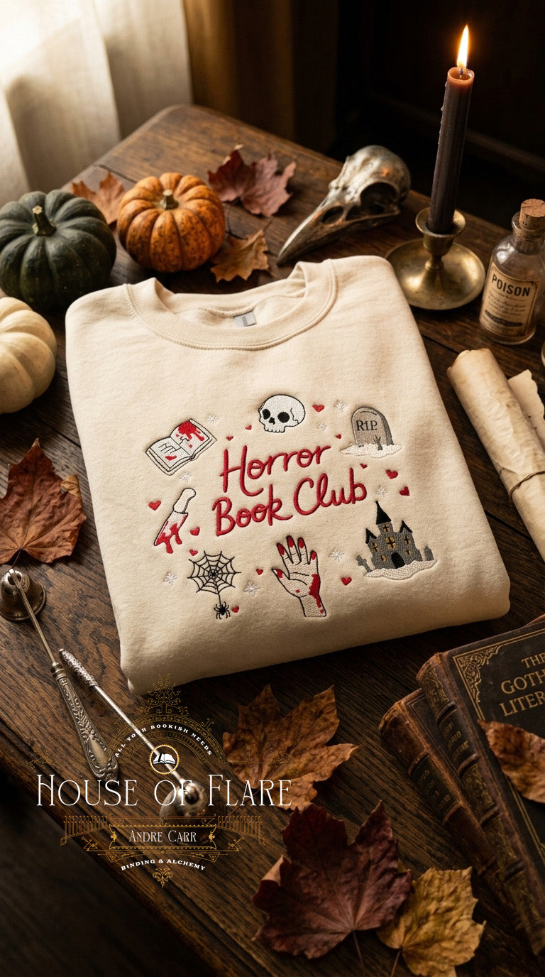 Horror Book Club - Embroidered Unisex Sweater