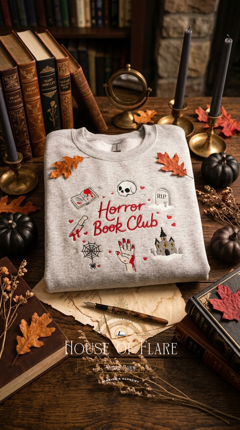 Horror Book Club - Embroidered Unisex Sweater