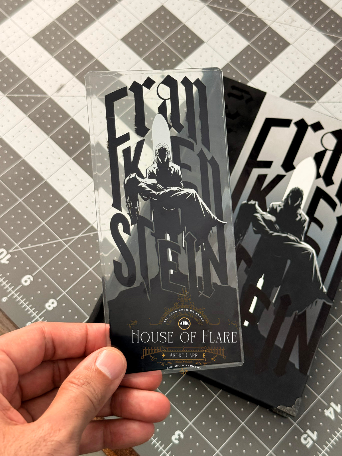 Frankenstein | Distressed Transparent Bookmark