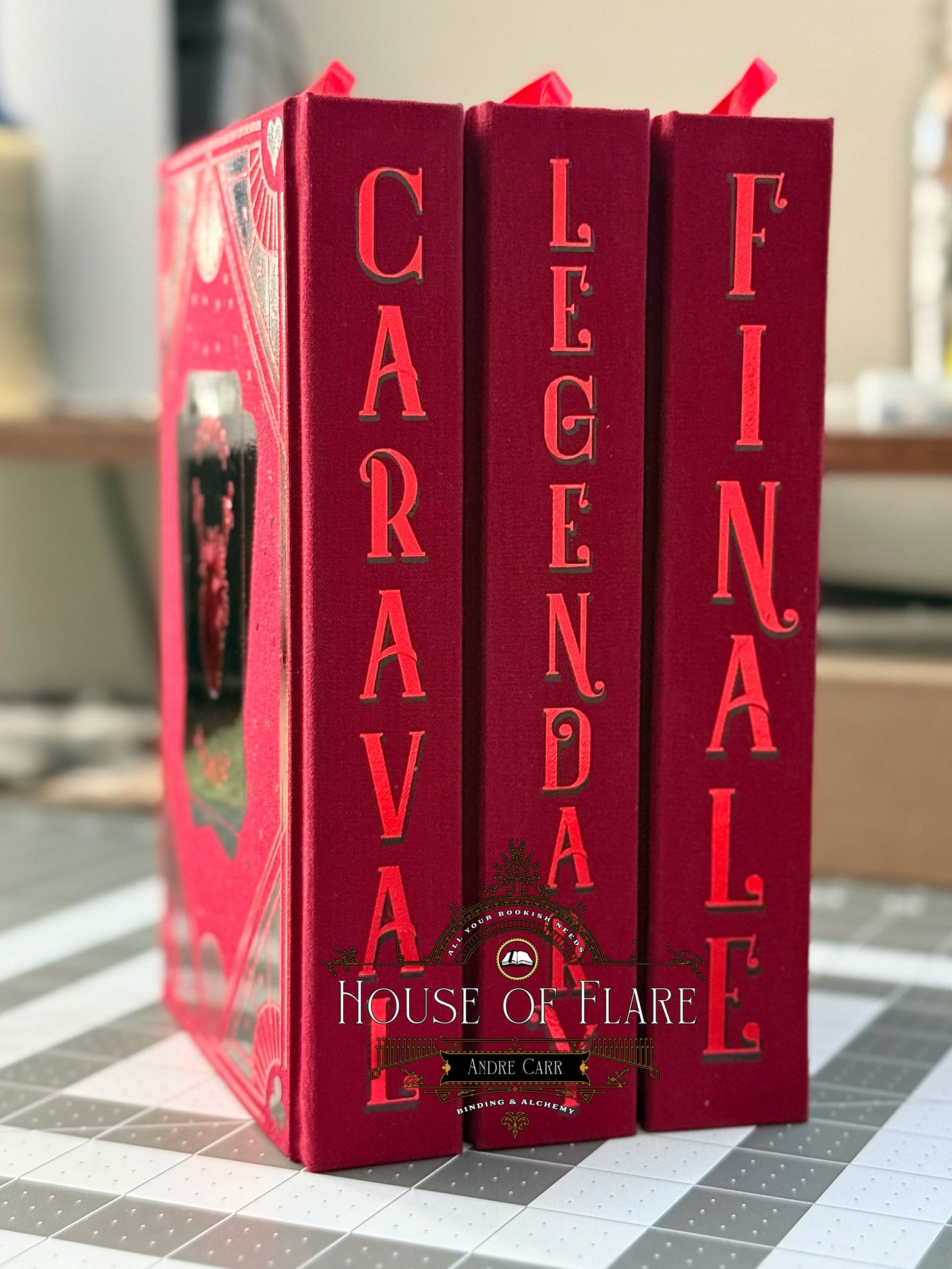 Caraval Series (NO CASE) – Maroon Illusionist Edition | Custom | Rebound