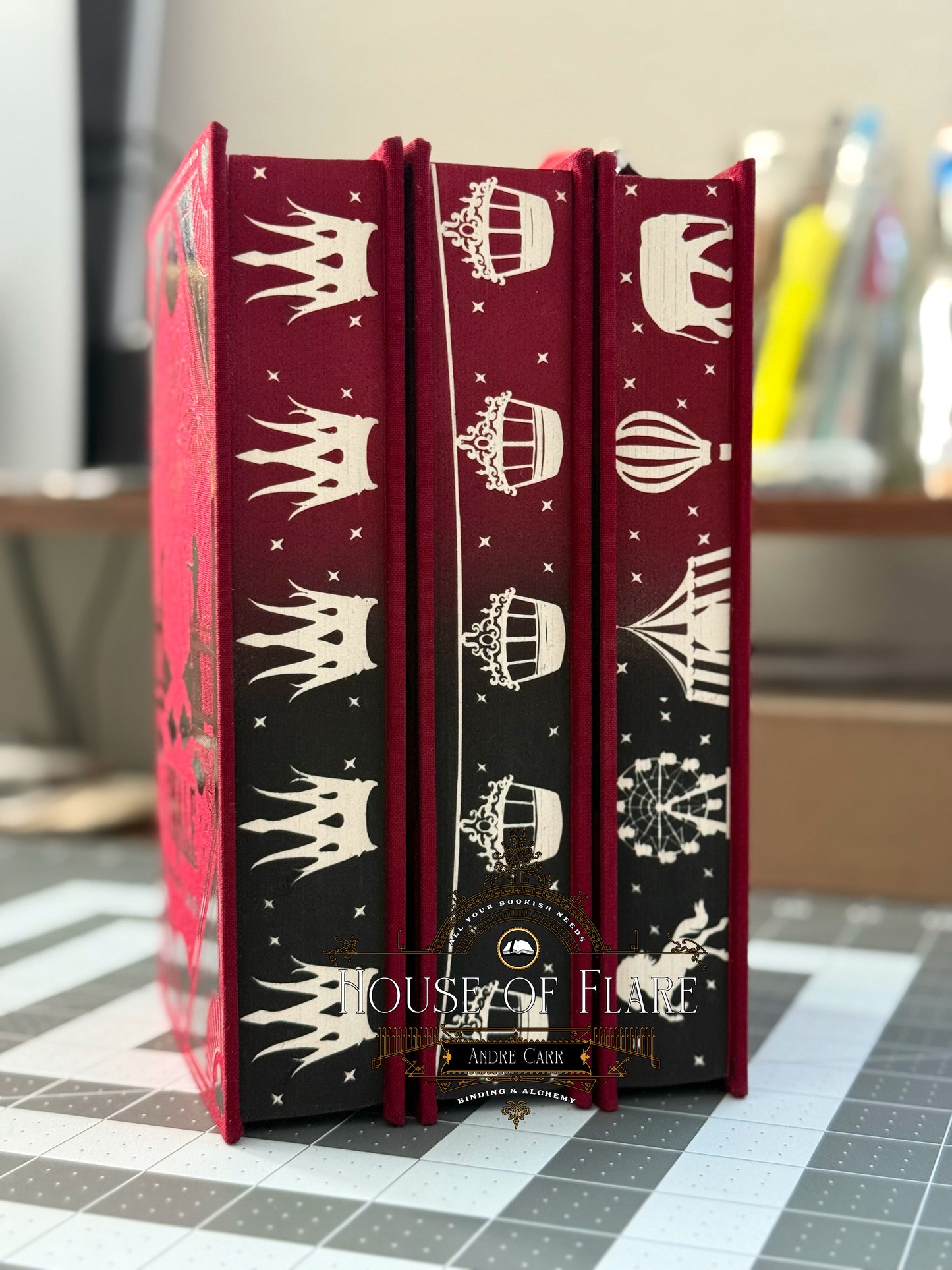 Caraval Series (NO CASE) – Maroon Illusionist Edition | Custom | Rebound