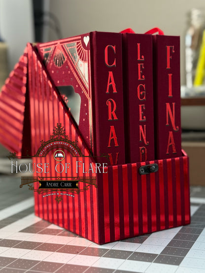 Caraval Series (WITH CASE) – Maroon Illusionist Edition | Custom | Rebound