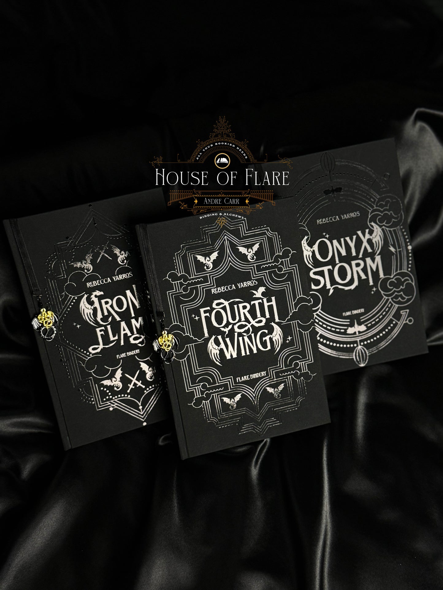 Fourth Wing Trilogy – Obsidian Edition MADE TO ORDER Custom Rebound