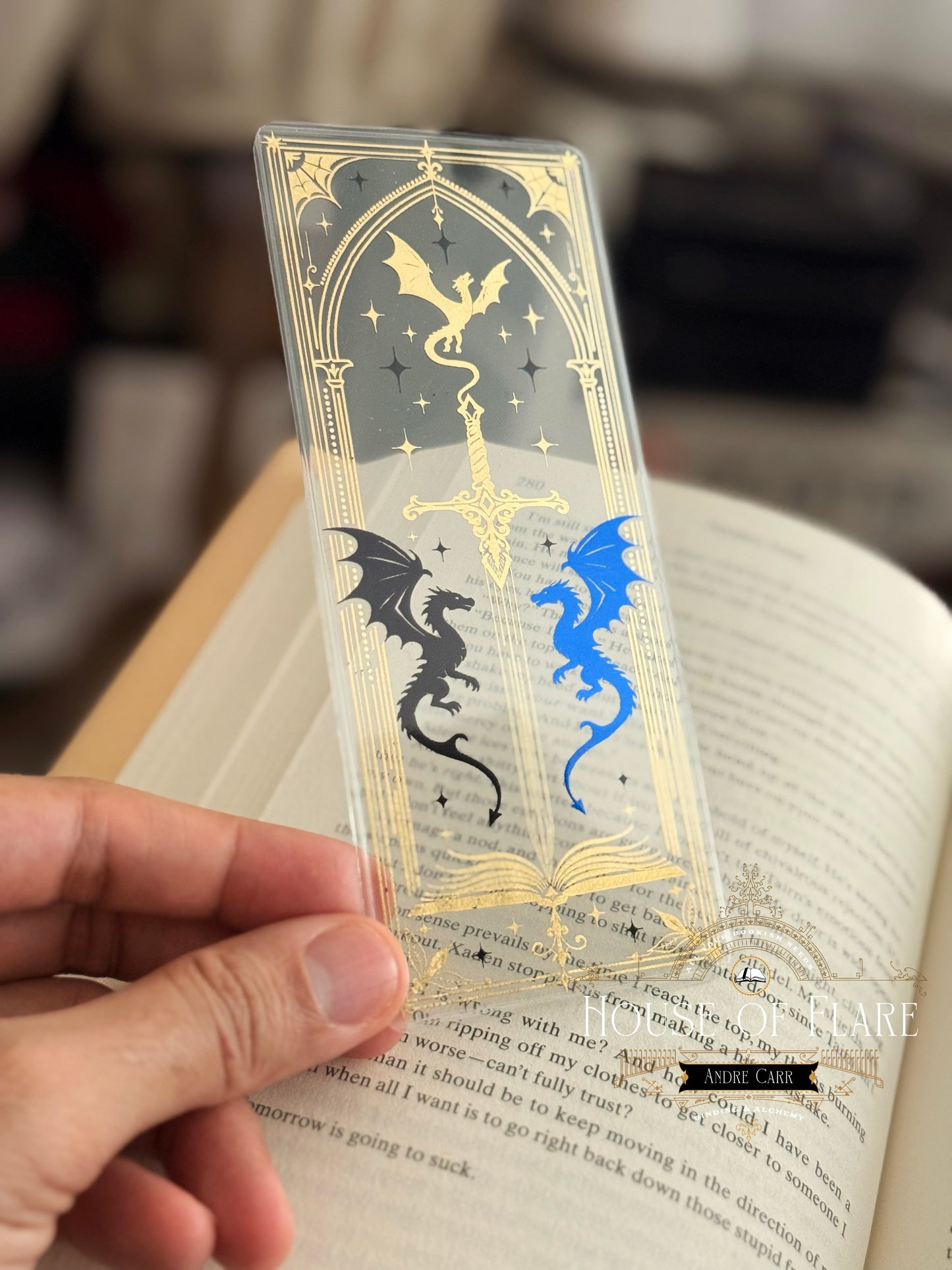 Trinity Dragons | Transparent Bookmark