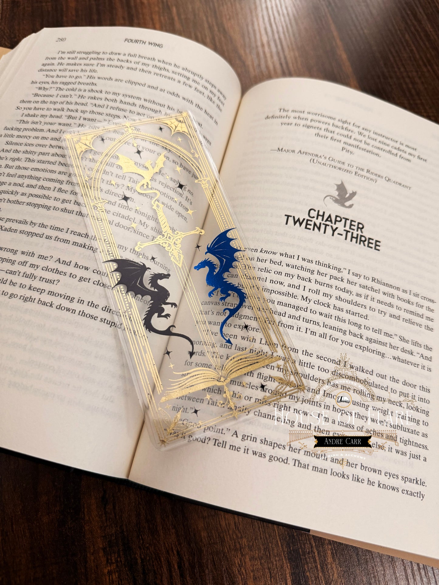 Trinity Dragons | Transparent Bookmark