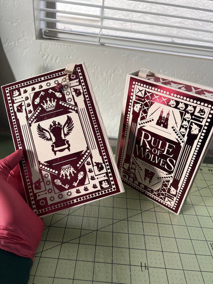 King of Scars & Rule of Wolves by Leigh Bardugo Handcrafted Rebounded Hardcover Special Edition Rebind