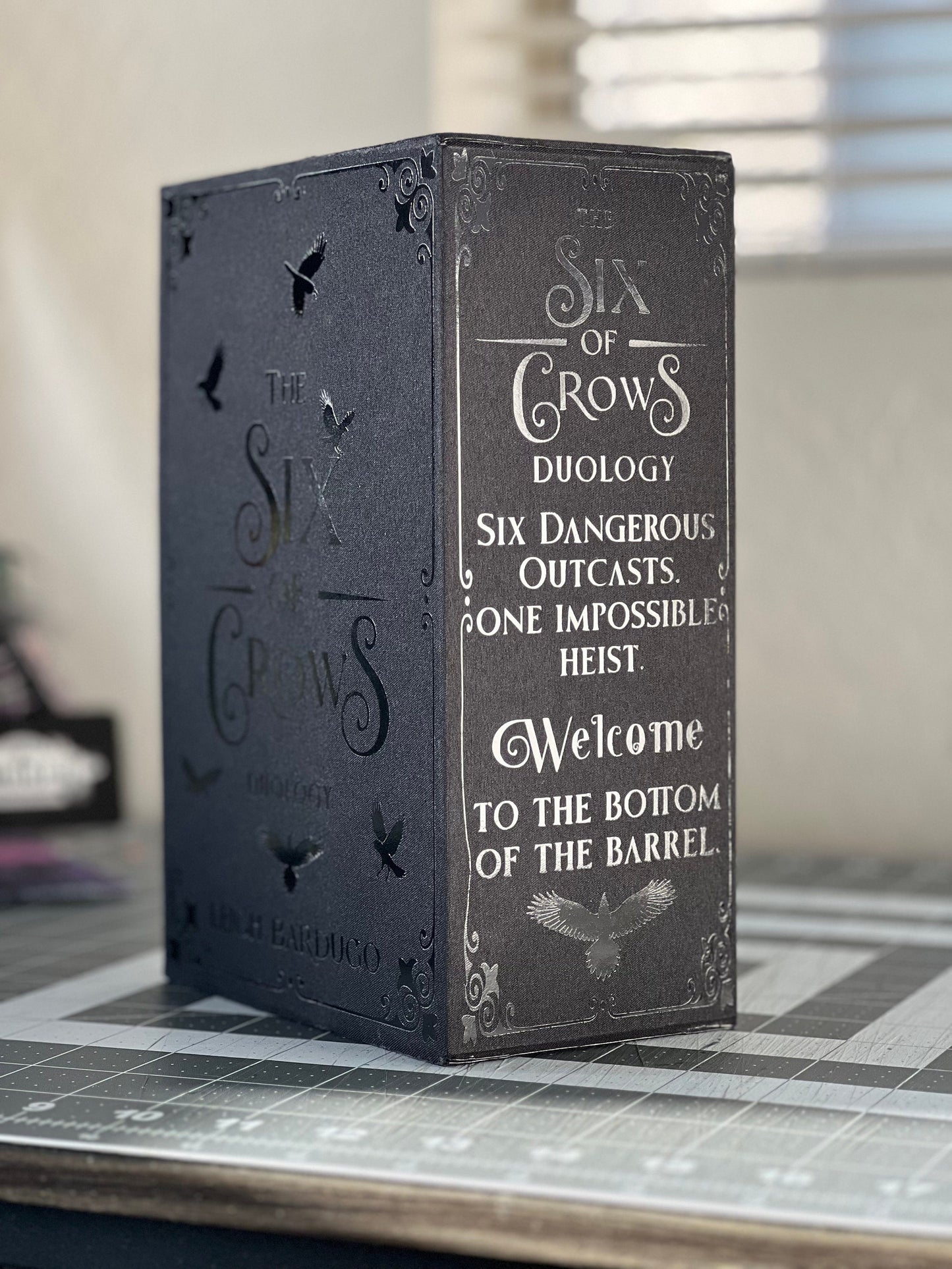 The Six of Crows Darkened Duology Handcrafted Rebound Rebind Hardcover by Leigh Bardugo